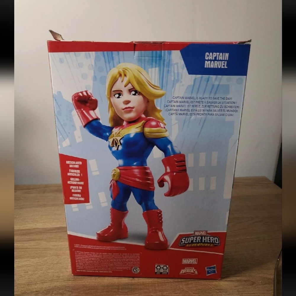 🌸Mega Mighties SuperHero Captain Marvel NIB Playschool Heroes Marvel